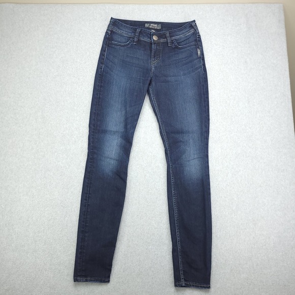 Silver Jeans Co Denim - Silver‎ Jeans Co Suki Jeggings Dark Wash Slim Fit Womens Size W26 L29